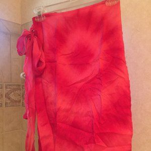 Express Silk Wrap Skirt, XS